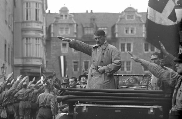 Weimar, Aufmarsch der Nationalsozialisten