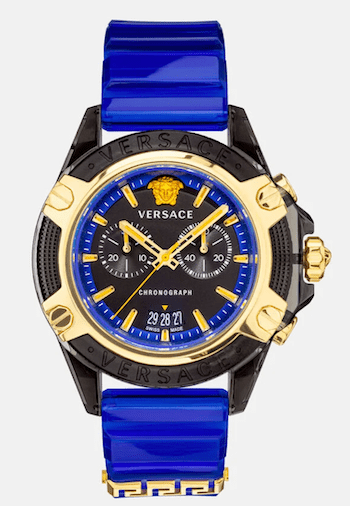 Versace watches Icon Active Blue head on